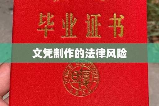 雾峰文凭制作的法律风险