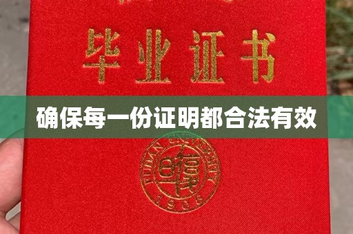 雾峰确保每一份证明都合法有效