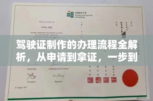 雾峰驾驶证制作的办理流程全解析，从申请到拿证，一步到位！