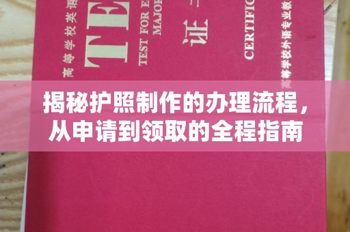 雾峰揭秘护照制作的办理流程，从申请到领取的全程指南